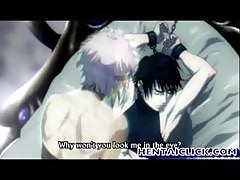 Tied Young Anime Gay Gets Hot Sexed
